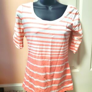 New York & Company Pink Striped Top NWOT